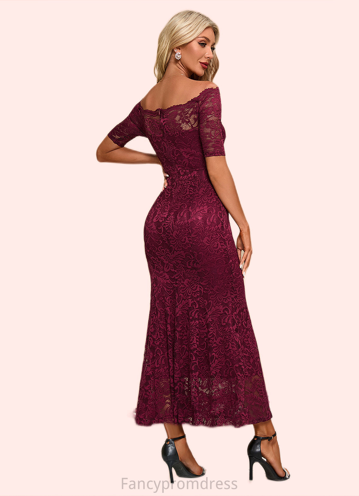 Kendall Boat Neck Elegant Trumpet/Mermaid Lace Maxi Dresses DRP0022251