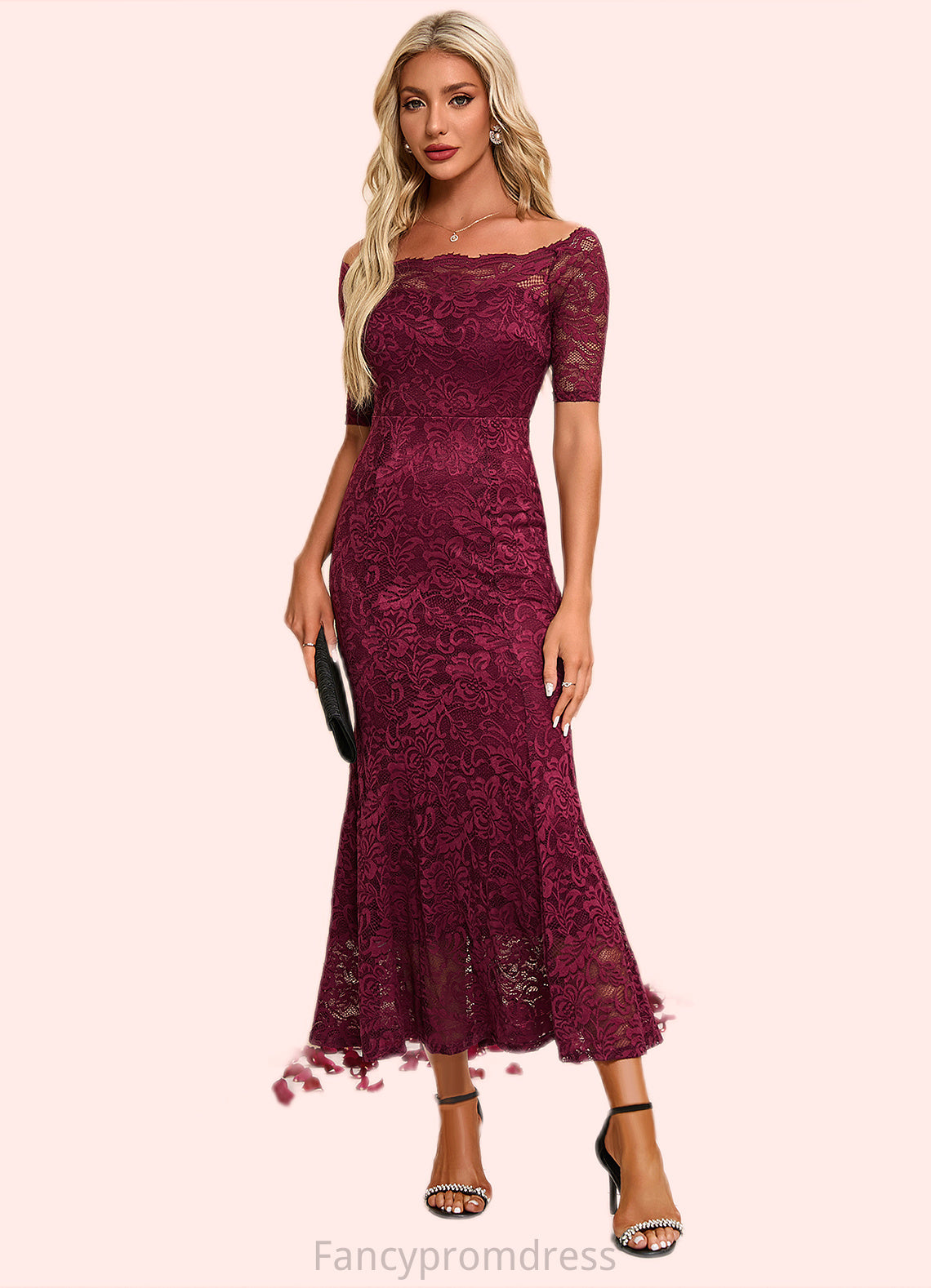 Kendall Boat Neck Elegant Trumpet/Mermaid Lace Maxi Dresses DRP0022251