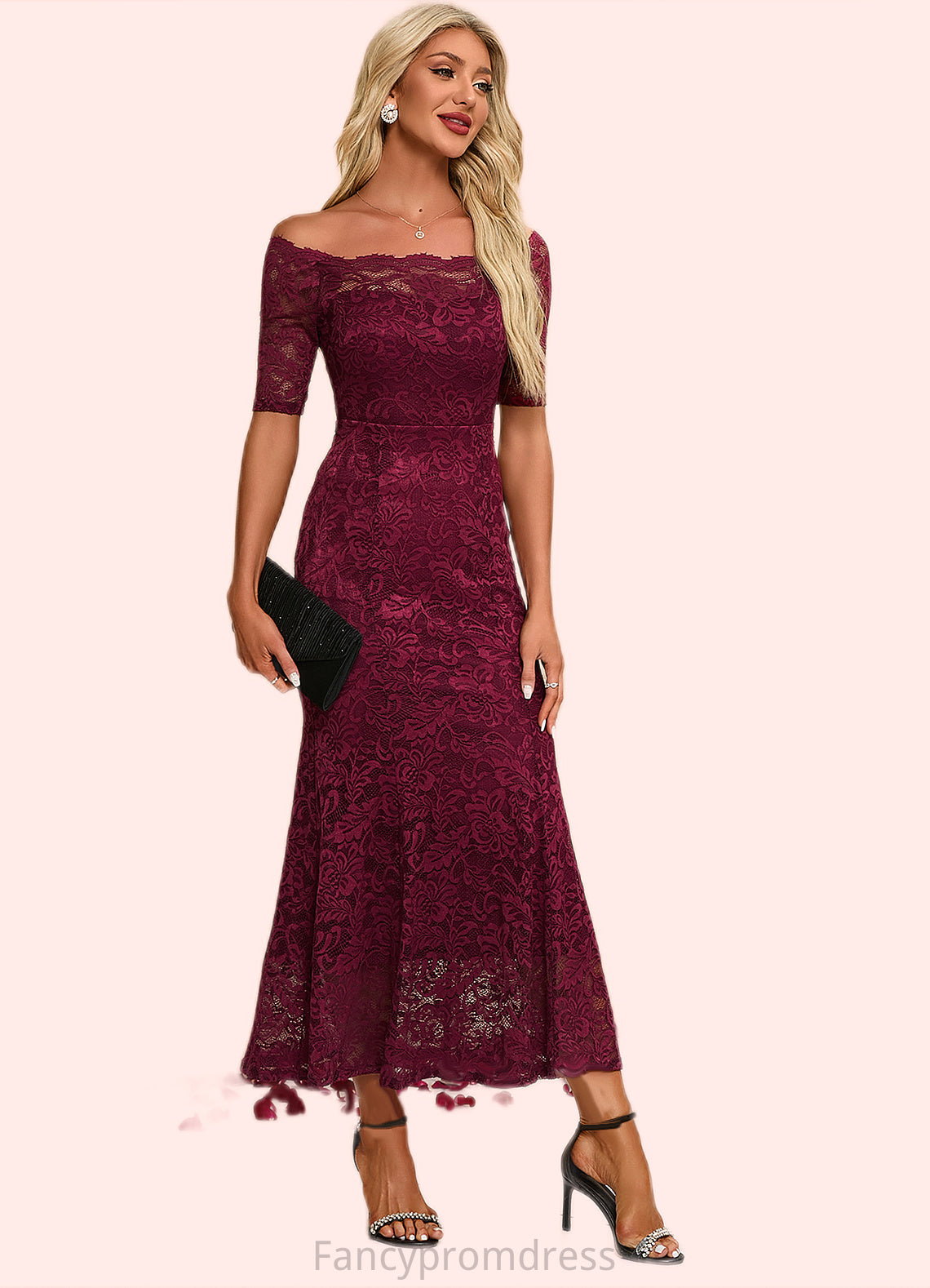 Kendall Boat Neck Elegant Trumpet/Mermaid Lace Maxi Dresses DRP0022251