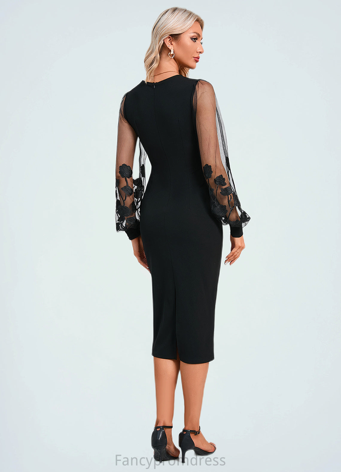 Areli Scoop Elegant Sheath/Column Polyester Dresses DRP0022312