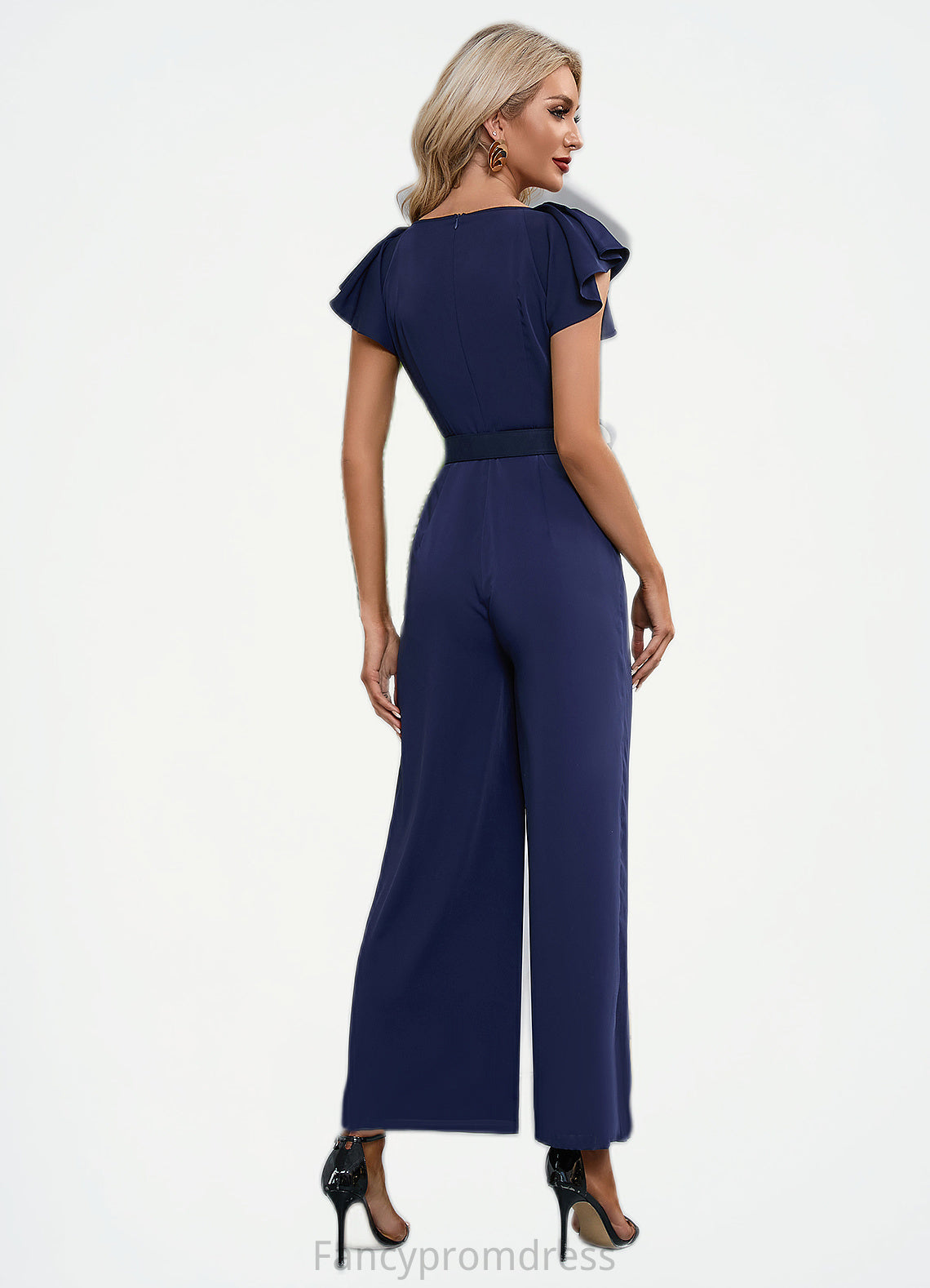 Valery Scoop Elegant Jumpsuit/Pantsuit Polyester Maxi Dresses DRP0022417