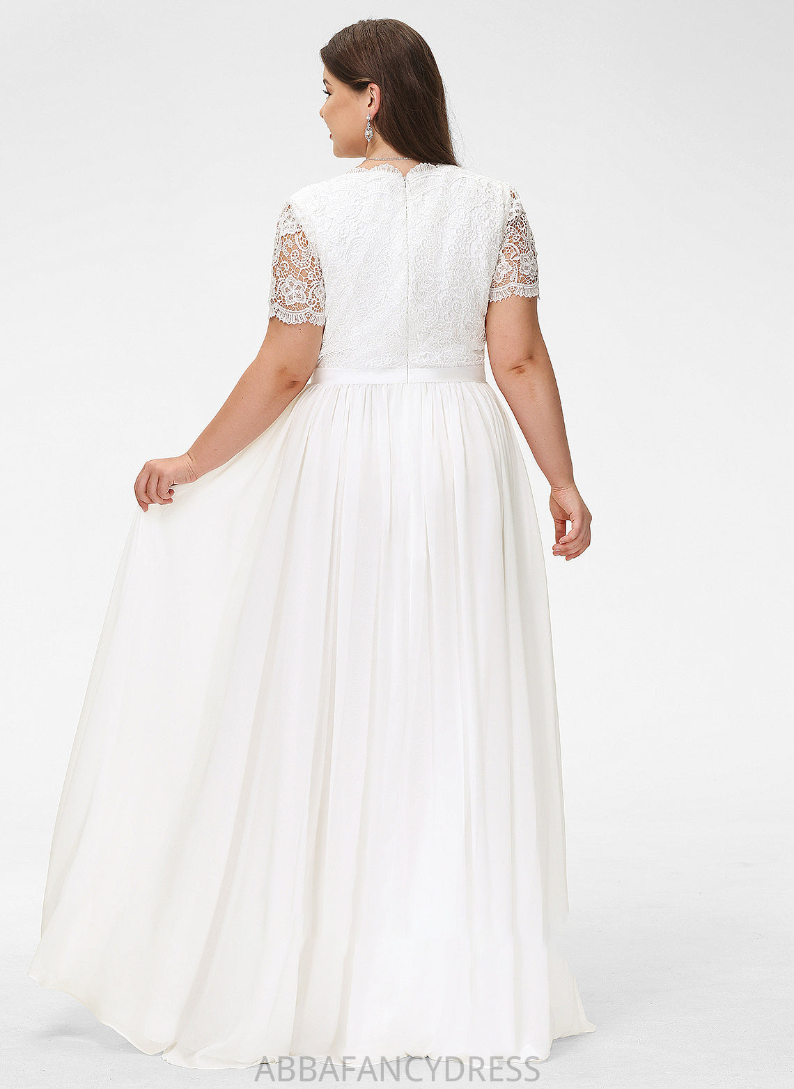 Wedding V-neck Alexandra Wedding Dresses Dress A-Line Lace Chiffon Floor-Length