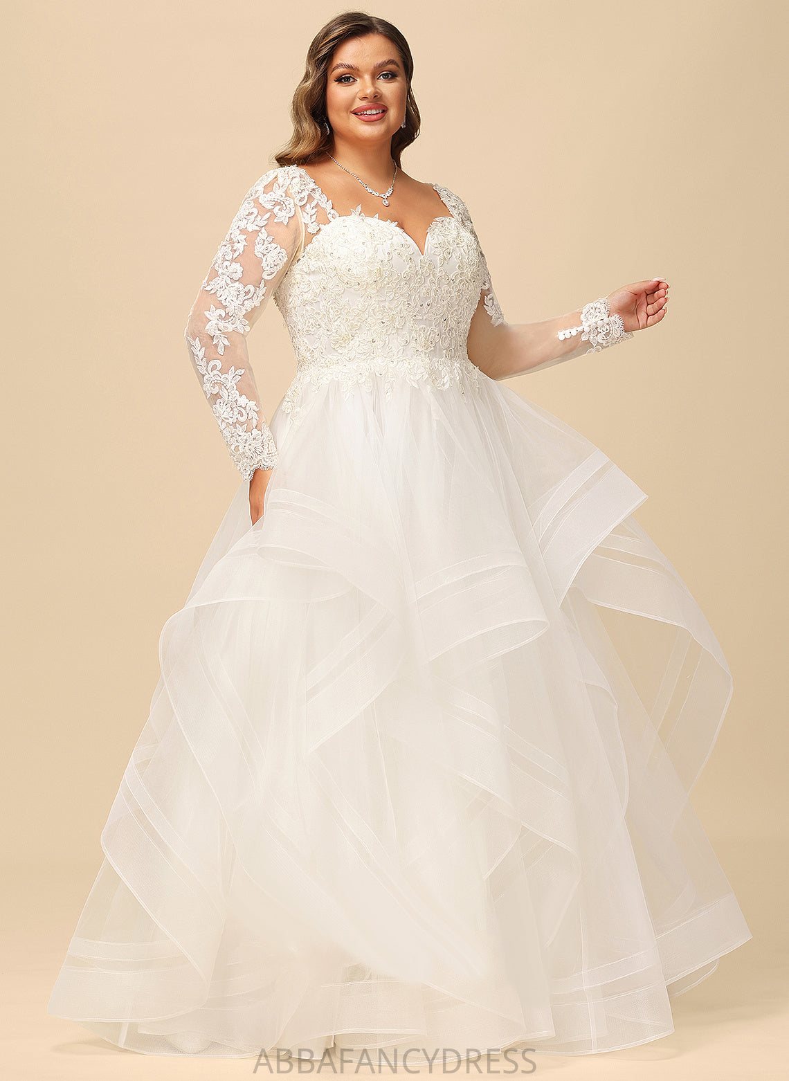 Dress Ball-Gown/Princess Tulle V-neck Jan With Wedding Beading Sequins Wedding Dresses Lace Floor-Length