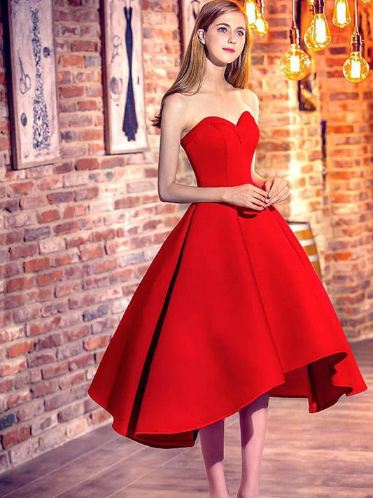 2024 Ball Gown Sweetheart Sleeveless Up Homecoming Dresses Kallie Lace Tea-Length