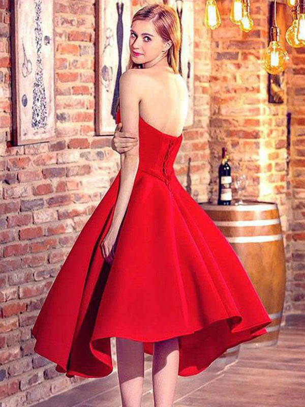 2024 Ball Gown Sweetheart Sleeveless Up Homecoming Dresses Kallie Lace Tea-Length