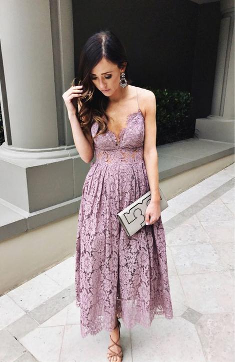 Spaghetti Straps Deep V Neck Pleated Ankle A Line Homecoming Dresses Lace Juliet Length