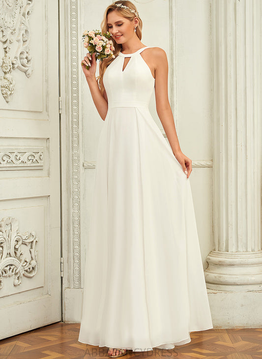 Dress Carolina Wedding Dresses Scoop A-Line Floor-Length Chiffon Wedding