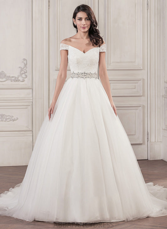 Wedding Wedding Dresses Beading Madilynn With Cathedral Dress Tulle Sequins Ball-Gown/Princess Train