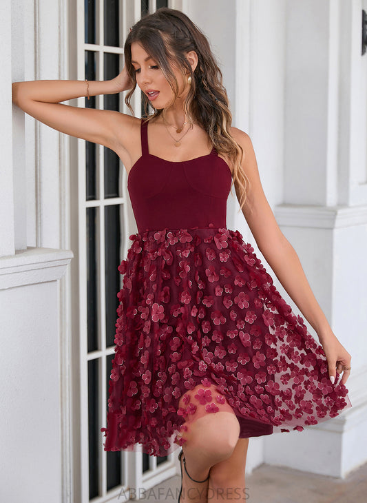 Jamie Short/Mini Dress A-Line Homecoming Dresses Square Neckline Homecoming