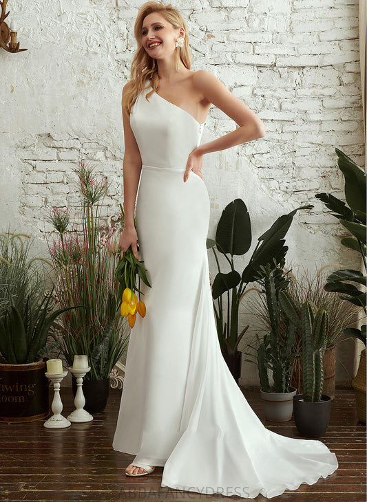 Sweep Trumpet/Mermaid Wedding Train Wedding Dresses One-Shoulder Mackenzie Dress