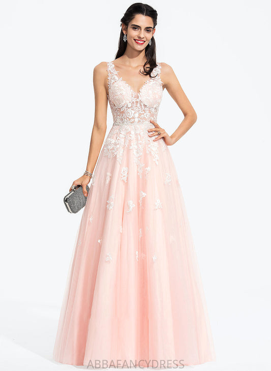 Tulle Wedding With Clare Beading Dress Wedding Dresses Floor-Length V-neck Ball-Gown/Princess Sequins