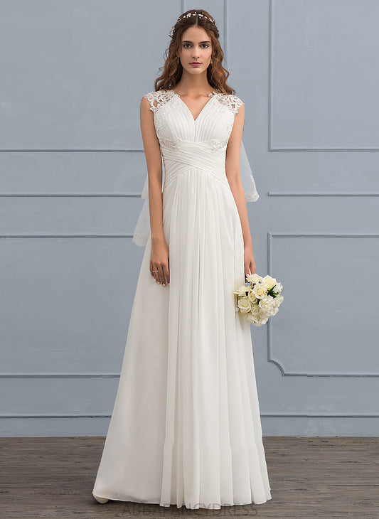 Hailie Dress Floor-Length Wedding With Sweetheart Chiffon Ruffle Wedding Dresses A-Line