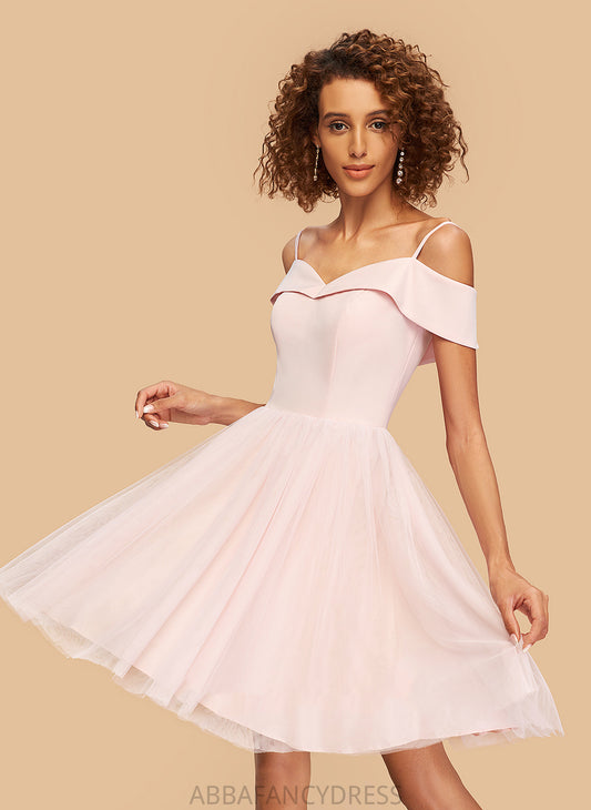 Off-the-Shoulder Tulle Millie Dress Short/Mini A-Line V-neck Homecoming Dresses Homecoming