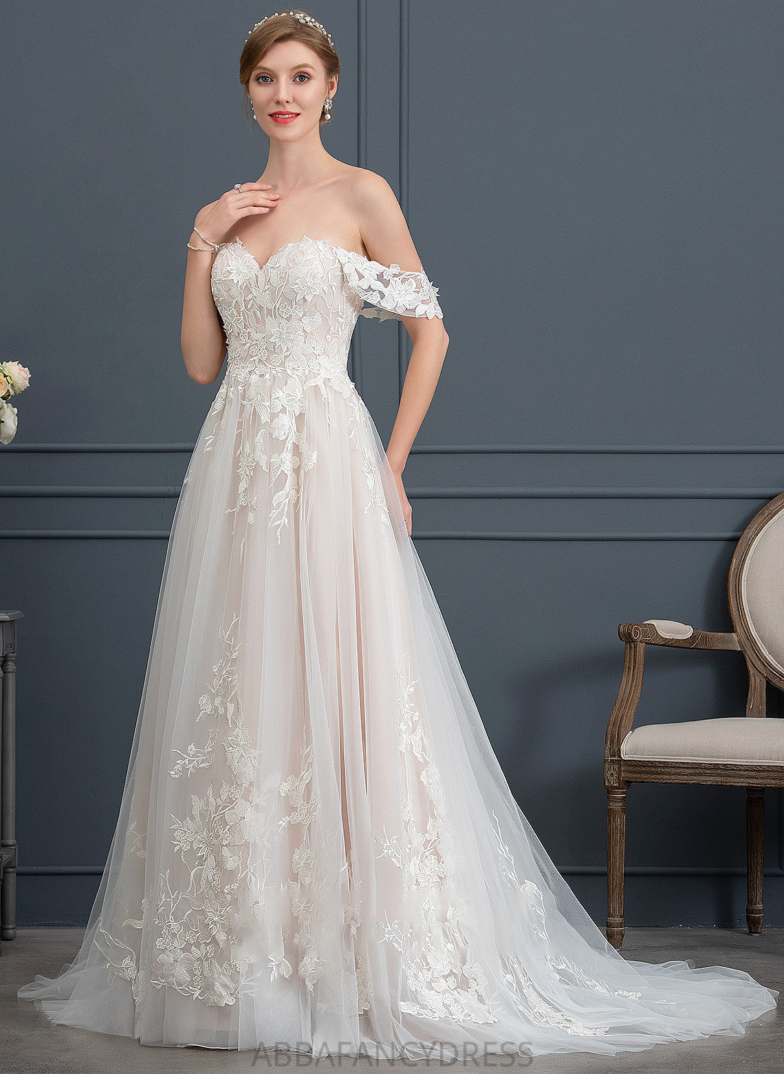 Dress Sweetheart Ball-Gown/Princess Wedding Tulle Wedding Dresses Lindsey Sweep Train