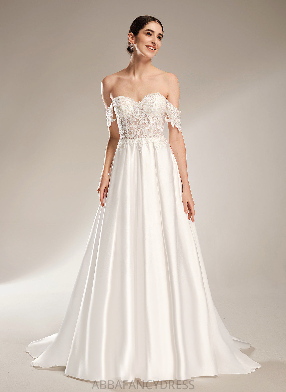 Wedding Satin Simone Chapel With Wedding Dresses Lace Sweetheart Ball-Gown/Princess Dress Train Sequins