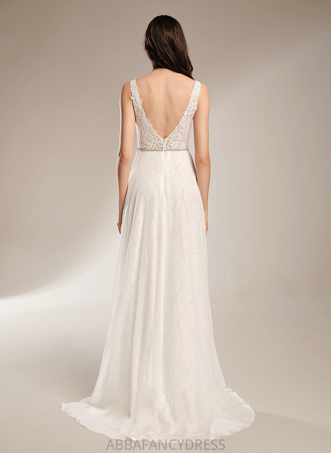 Dress V-neck Beading A-Line Train Eva Wedding Dresses Sweep Wedding With