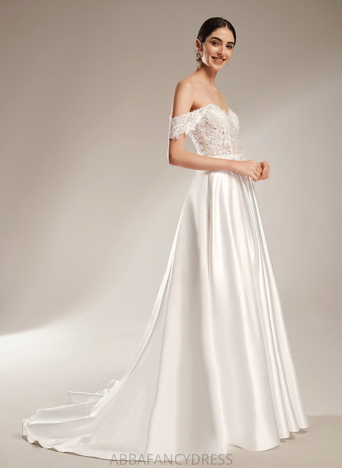 Wedding Satin Simone Chapel With Wedding Dresses Lace Sweetheart Ball-Gown/Princess Dress Train Sequins