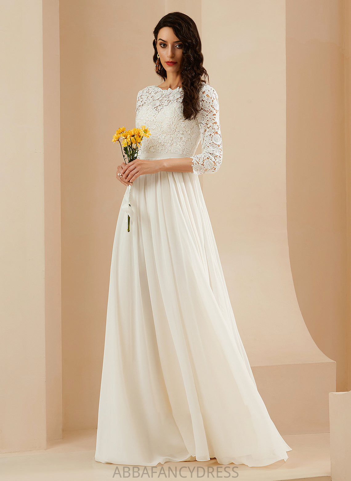 Wedding Dresses Train Wedding A-Line Fernanda Lace Sweep With Dress