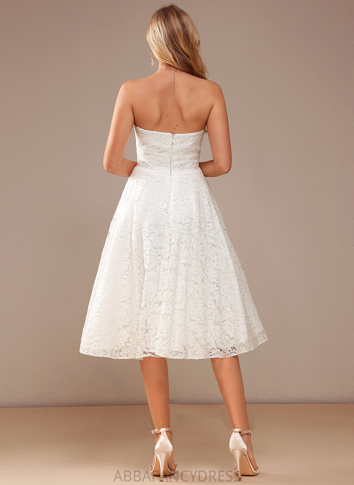 Lace Wedding Dresses Dress Wedding A-Line Lina Sweetheart Knee-Length