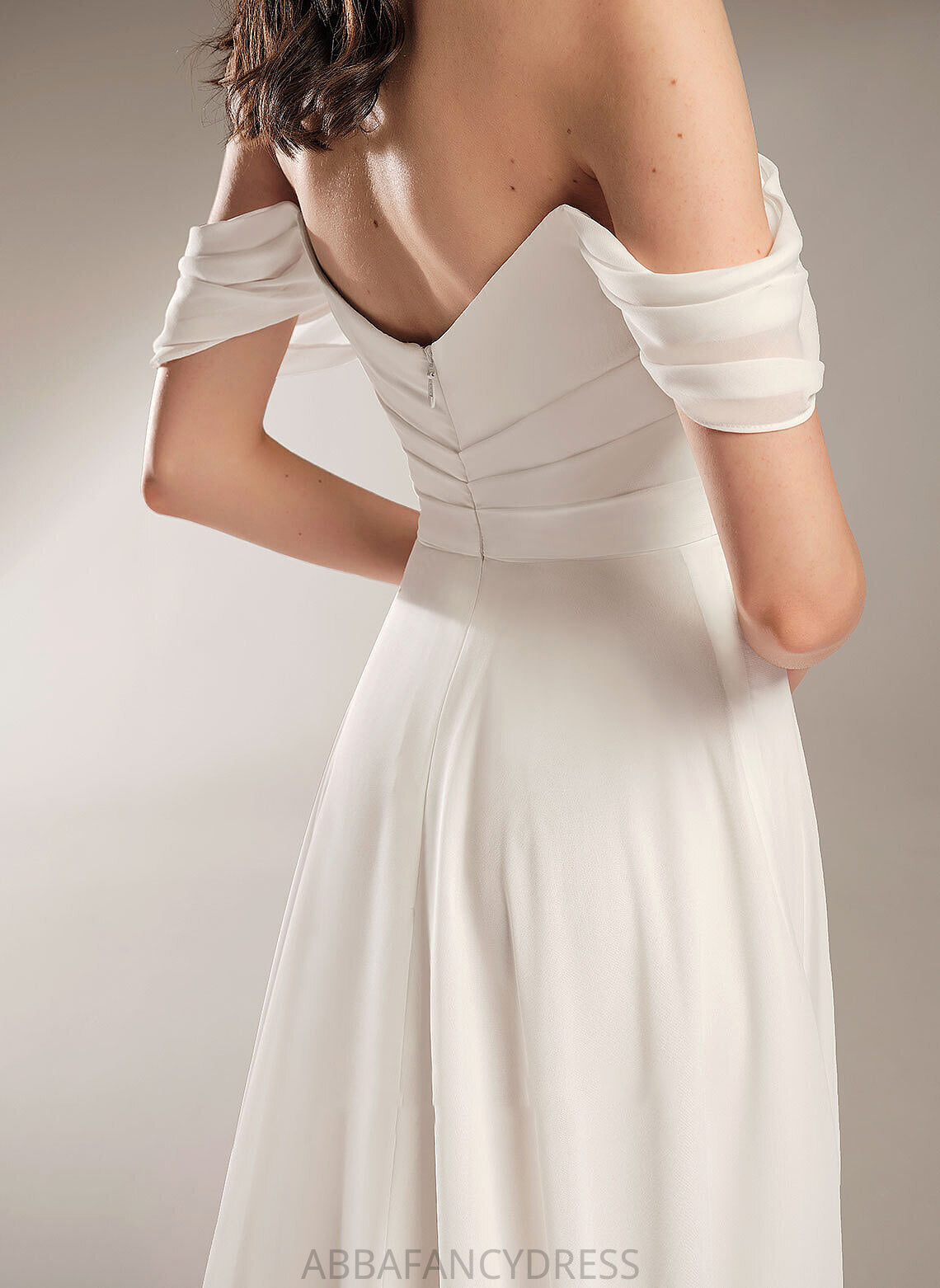 Wedding Train A-Line Dress Off-the-Shoulder With Court Wedding Dresses Tania Pleated