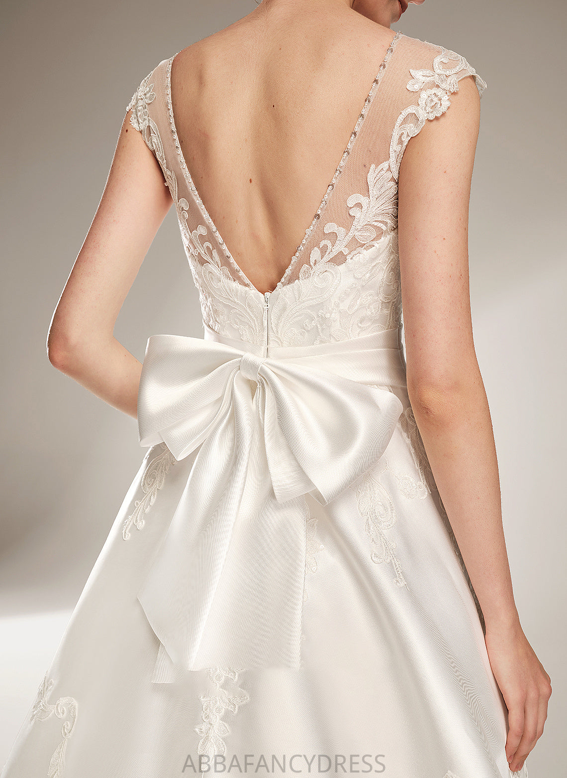 Beading With Neck Scoop Dress Train Chapel Bryanna Sequins Ball-Gown/Princess Wedding Wedding Dresses