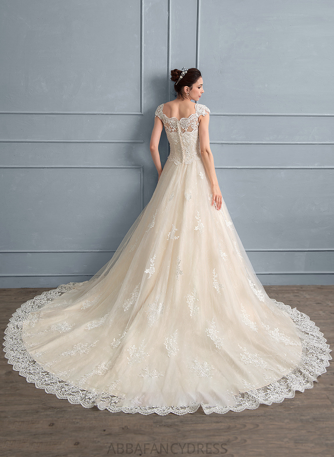 Wedding Dresses Dress Cathedral Tulle Beading Train With Ball-Gown/Princess Linda Sweetheart Sequins Lace Wedding