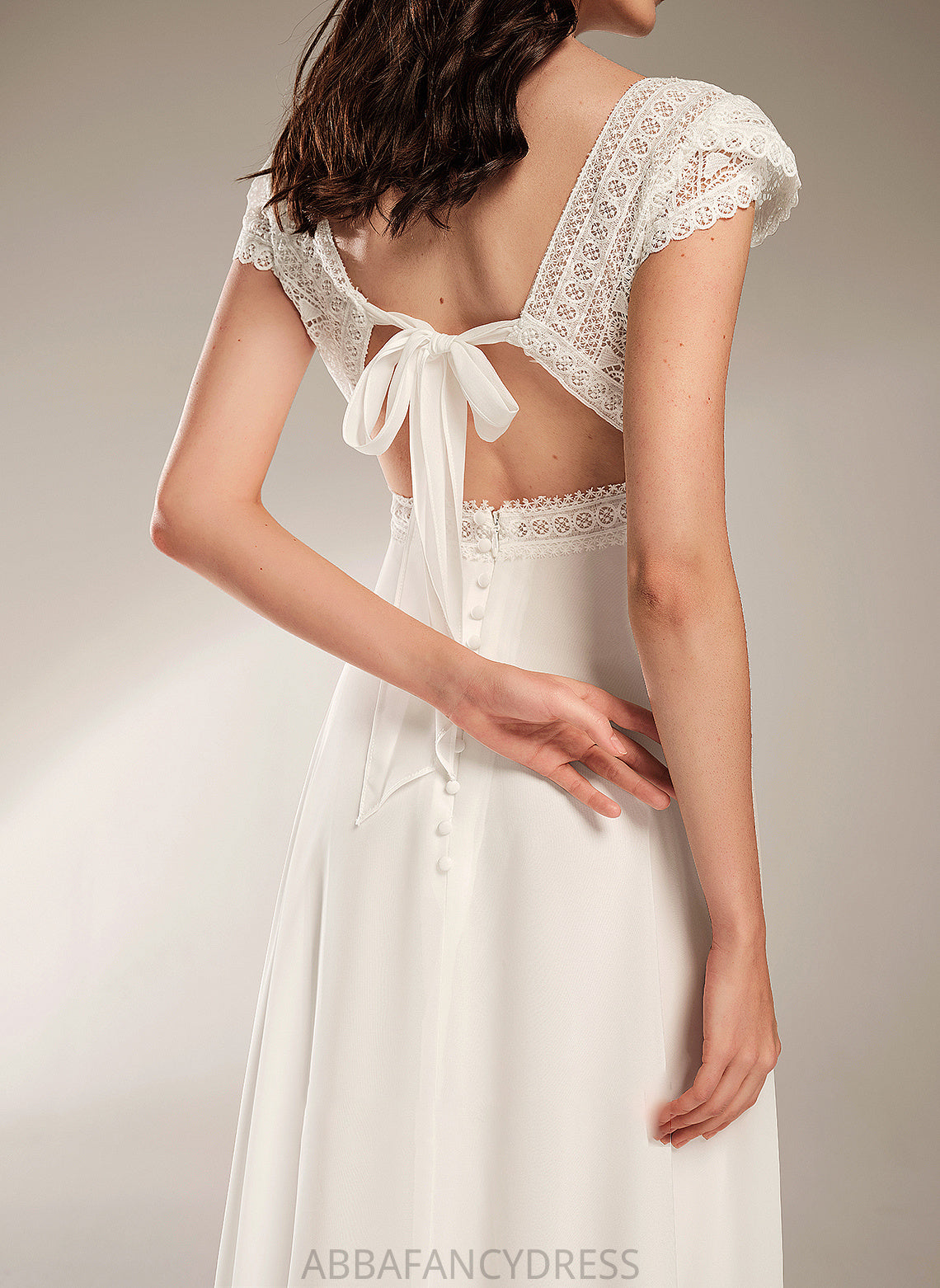 Nadia Dress Wedding A-Line Wedding Dresses Floor-Length V-neck