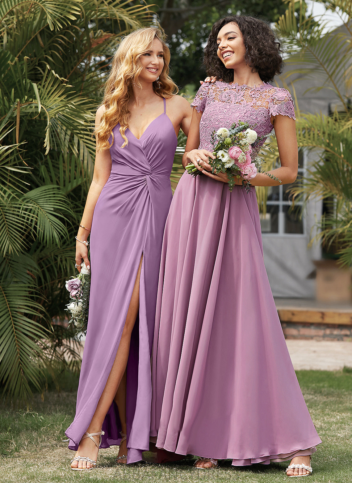 A-Line Chiffon Mercedes Scoop With Floor-Length Neck Prom Dresses Lace Pockets