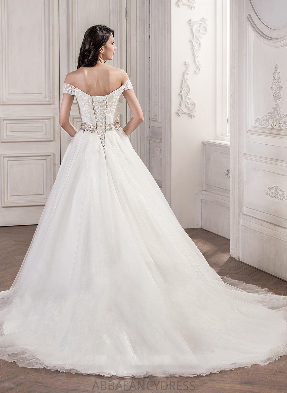 Wedding Wedding Dresses Beading Madilynn With Cathedral Dress Tulle Sequins Ball-Gown/Princess Train