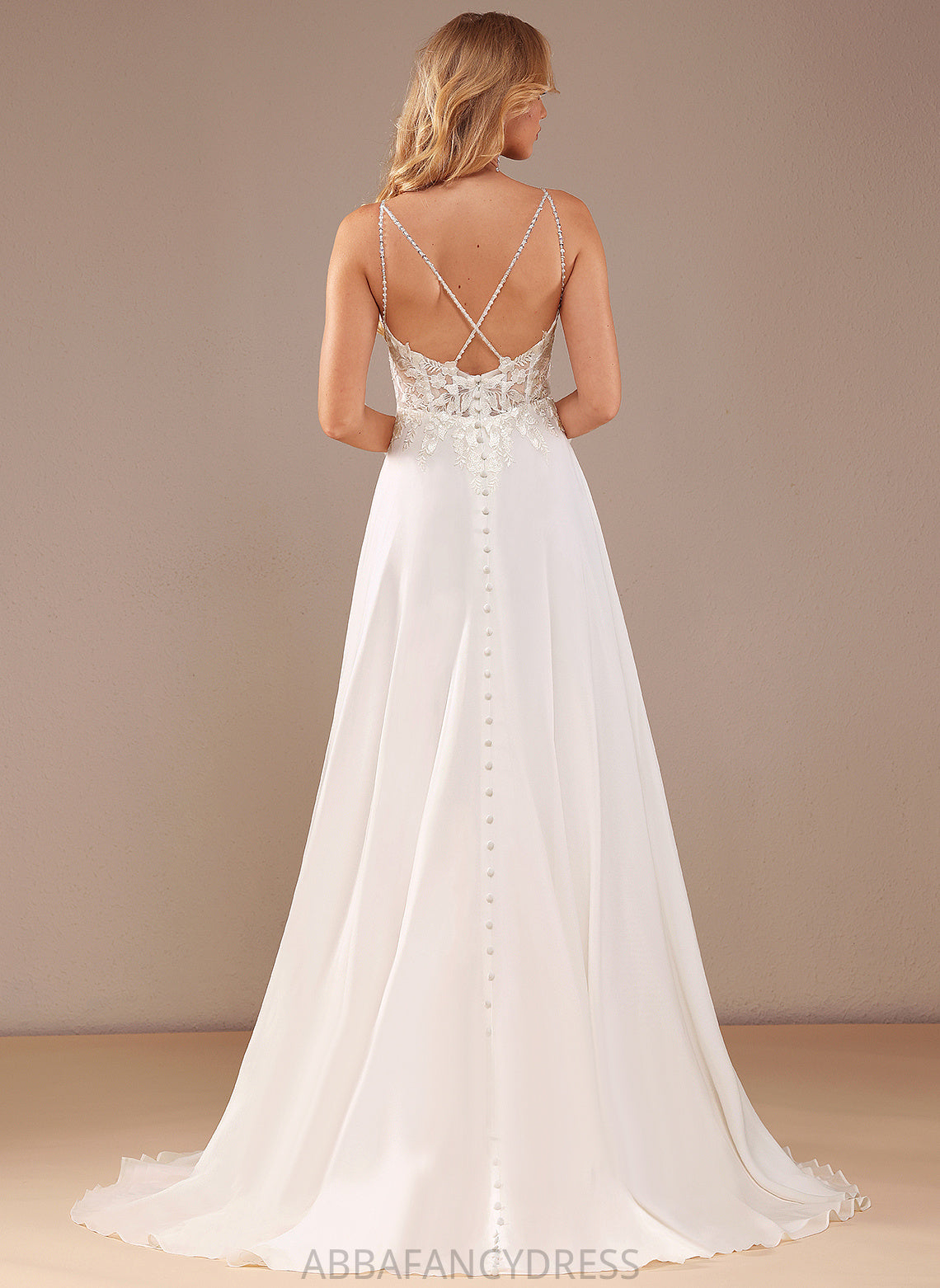 Sequins Train Dress With Deanna Wedding Feather V-neck Beading Pockets A-Line Court Lace Lace Wedding Dresses Chiffon