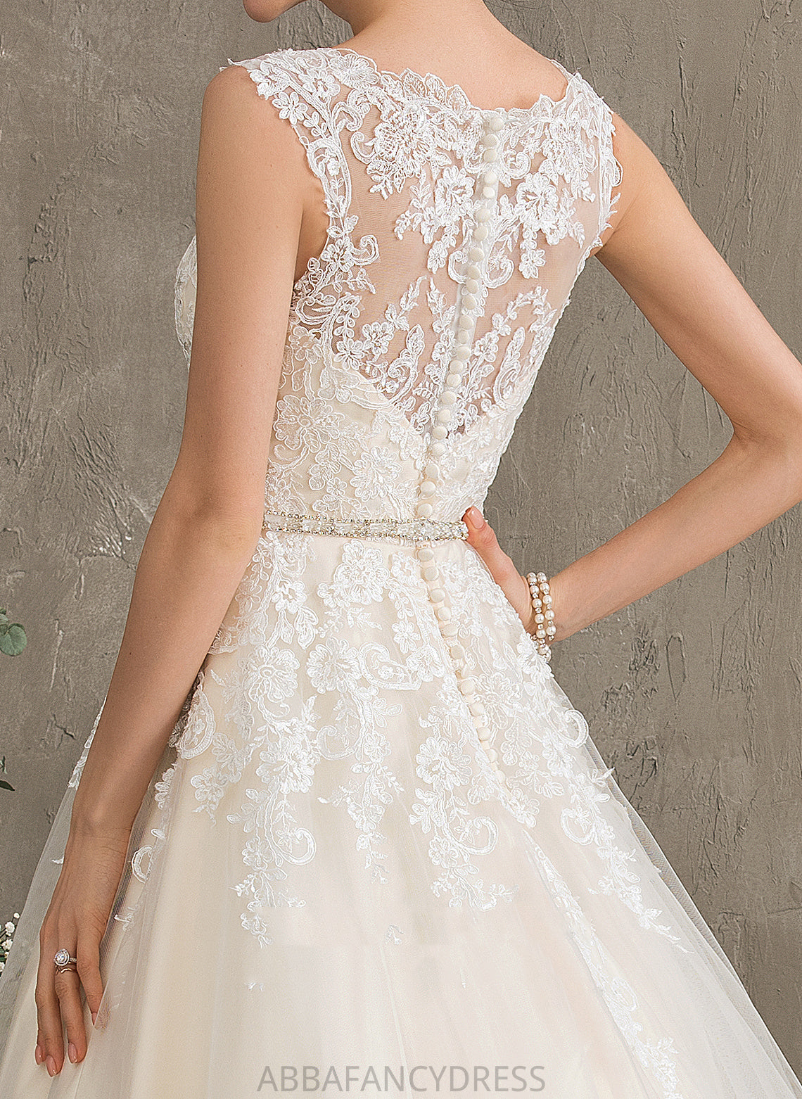 Ashlyn Sweetheart Ball-Gown/Princess Lace Beading Court With Tulle Wedding Dress Train Sequins Wedding Dresses