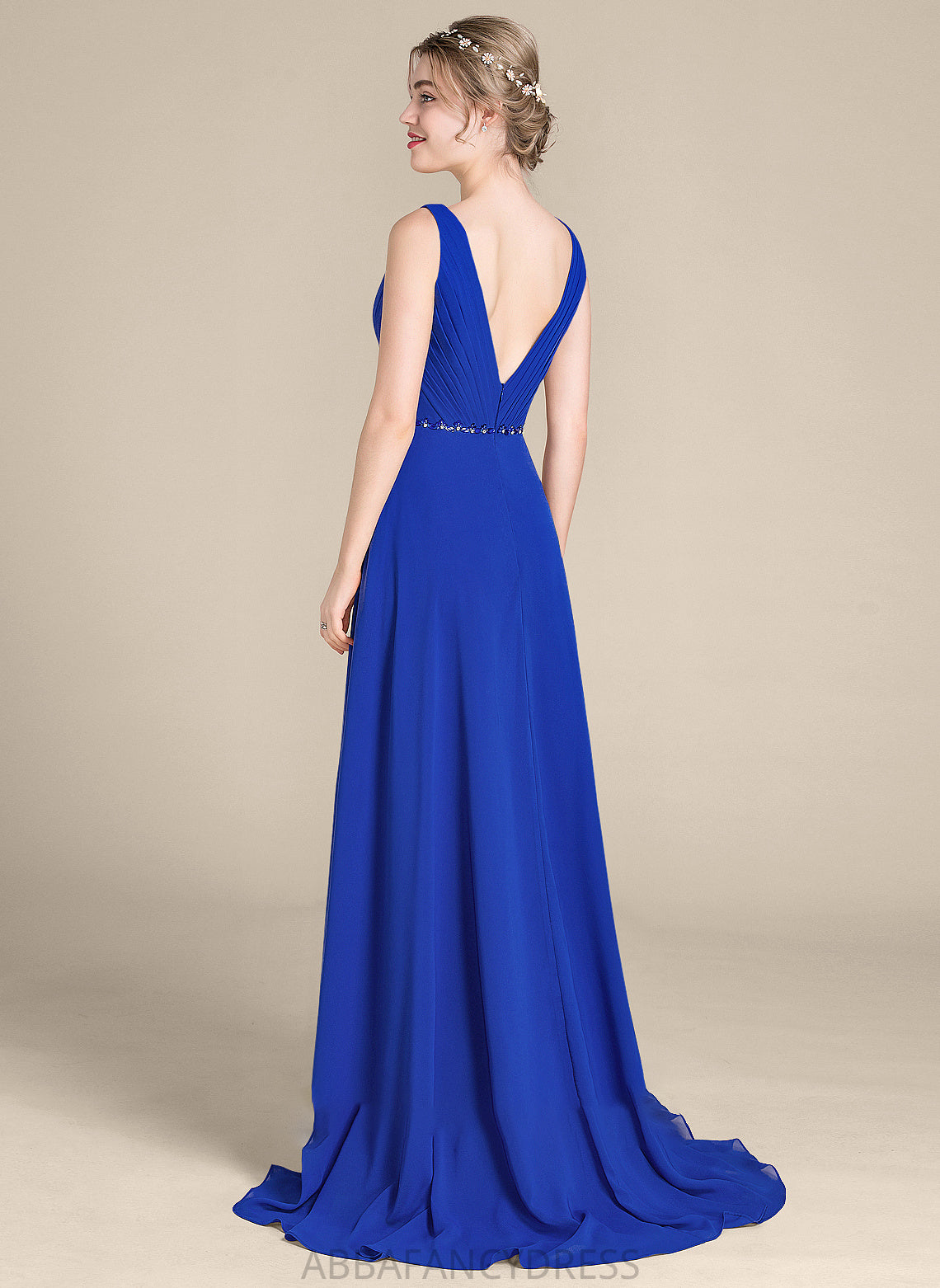 Sequins Prom Dresses V-neck Hillary With A-Line Chiffon Beading Asymmetrical Ruffle