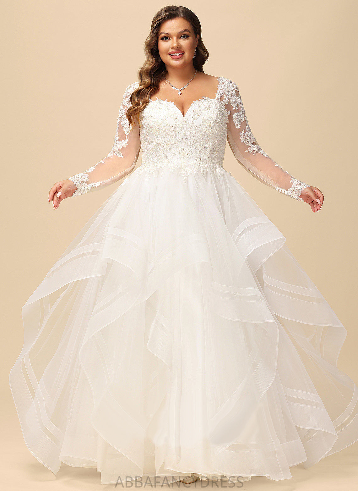 Dress Ball-Gown/Princess Tulle V-neck Jan With Wedding Beading Sequins Wedding Dresses Lace Floor-Length