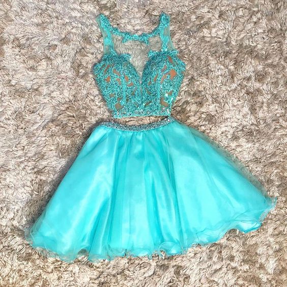 Two Pieces Homecoming Dresses Tina Short CD23763